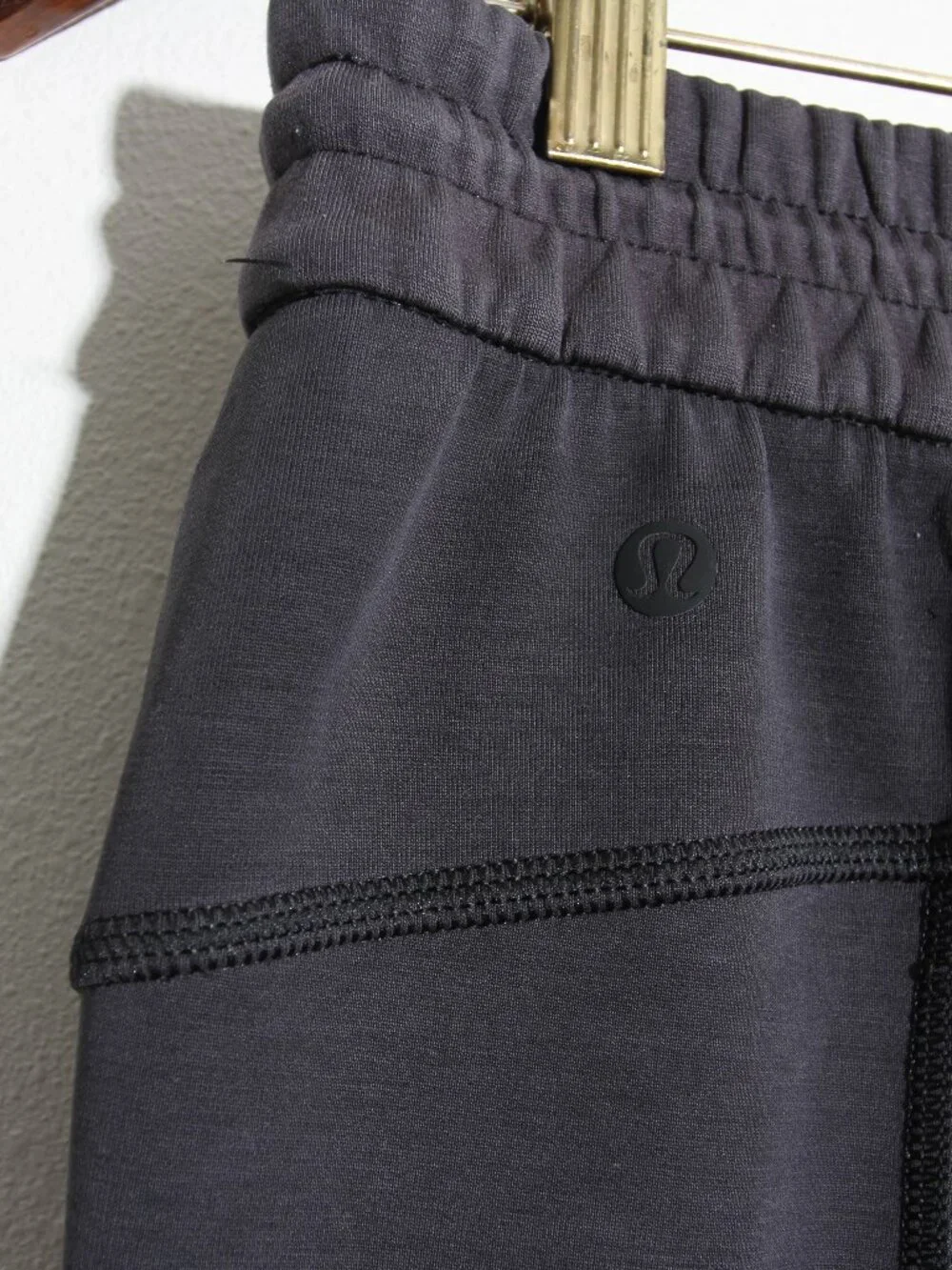 Lululemon Softstreme High-Rise Pant Black Pull-On Elasticated Waist Peach Fuzz 6